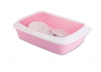 Toalet za mačke Iriz starter kit Roze