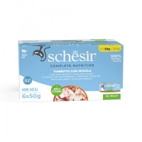 Schesir Complete Nutrition Multipack Tuna i Brancin u želeu 6x50g