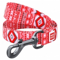 Collar WAUDOG povodac za pse Etno Red