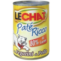 LeChat Pašteta za mačke sa pilećom džigericom 400 g