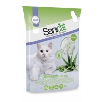 Sanicat silikonski posip za mačke Diamond Aloe Vera 5 l