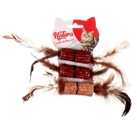 Natura Feathered Teeth Scratching Cat Toy 3 kom