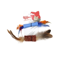 Natura Plastic and Cob Double Teeth Scratching Cat Toy