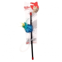 Natura Shiny Pom Pom Cat Fishing Rod Toy 30 cm