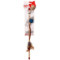 Natura Leather Tip Ball Cat Fishing Rod Toy 40 cm