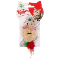 Natura Natural Furry Sponge Mouse Cat Toy 15 cm