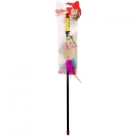 Natura Natural Sponge Mouse Cat Fishing Rod Toy 45 cm