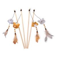 PetJungle pecaljka za mačke sa perom 40 cm