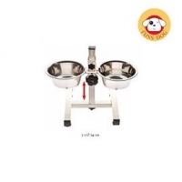 Držač za pse Dupli za Činije sa Činijama 