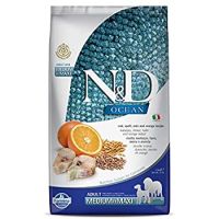 N&D Ocean Adult Medium i Maxi Spelta, Bakalar i Pomorandža 