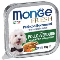 Monge Fresh pašteta za pse Piletina i Povrće 100 g